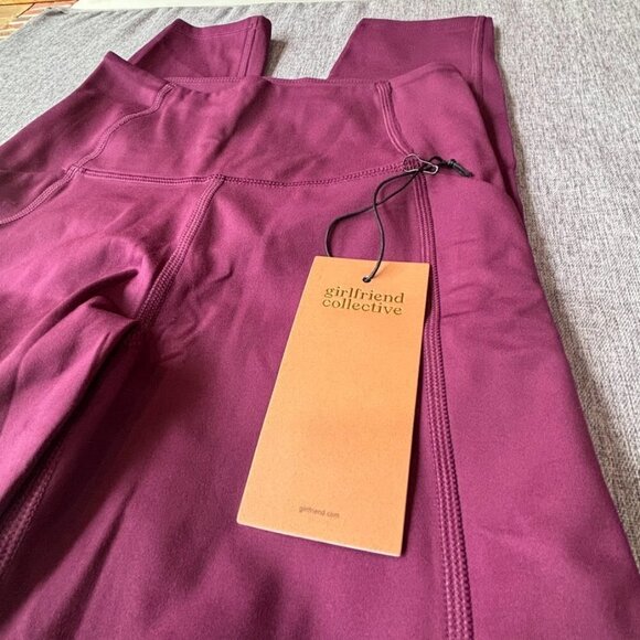 Compression Pocket Leggings for Women, High Rise Waist Pants Yoga Workout, XS - Picture 5 of 8